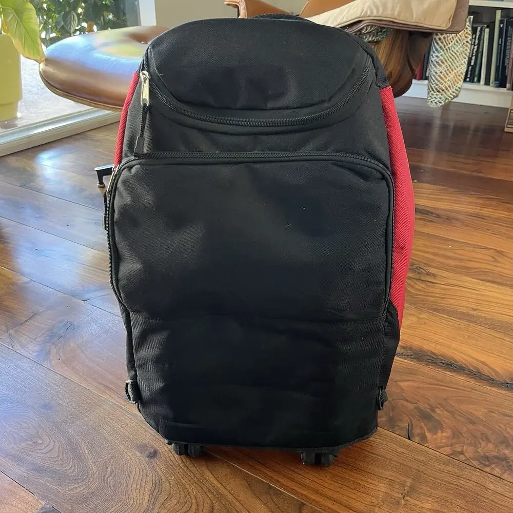Vintage Starter Backpack 90's Red & Black School Gym Sports Bag